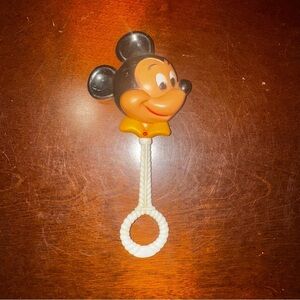 Vintage DANARA Walt Disney Productions Mickey Mouse Baby Rattle